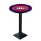 Holland Bar Stool Co 42" Blk Wrinkle Montreal Canadiens Pub Table L217B4228MonCan - alternate 1